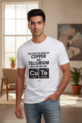 You are CuTe! - Quirky Graphic T-Shirt White Color