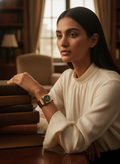The Emerald Vintage Bracelet Watch - Gold