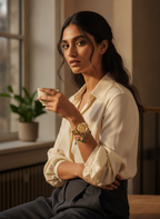 The Emerald Prestige Watch - Gold