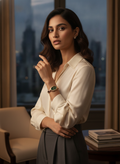 The Noir Halo Watch - Rose Gold