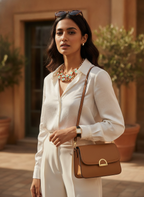 Women's Chunky-Enamel Chain Necklace - California Gold