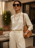 Women's The Braid Pin-Link Chain Necklace - California Gold