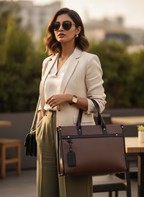 All-Day-Ally Office Bag - Chocolate Brown