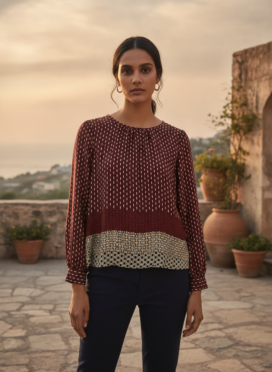 Women's Printed Relaxed Fit Top