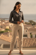 Ibuki Open Collar Top