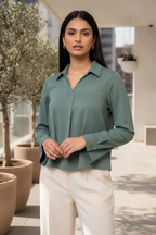 Ibuki Open Collar Top