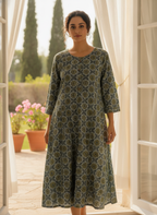 Multi-Color Ethnic Print Cotton Kurti