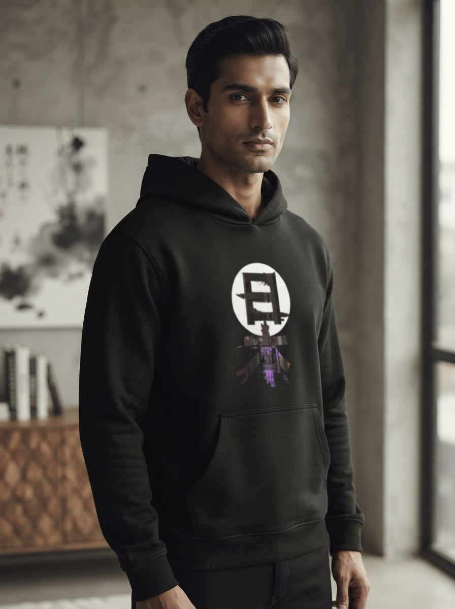 Anime Town Black Hoodie