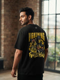 Lightning Black Oversized Tee