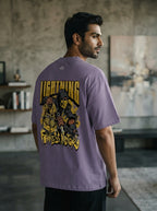 Lightning Lavender Oversized Tee