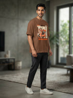 Revolution Brown Oversized Tee