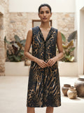 Women's Multi-Color Animal Print Sleeveless Dress