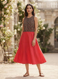 Floral Printed A-Line Casual Dress