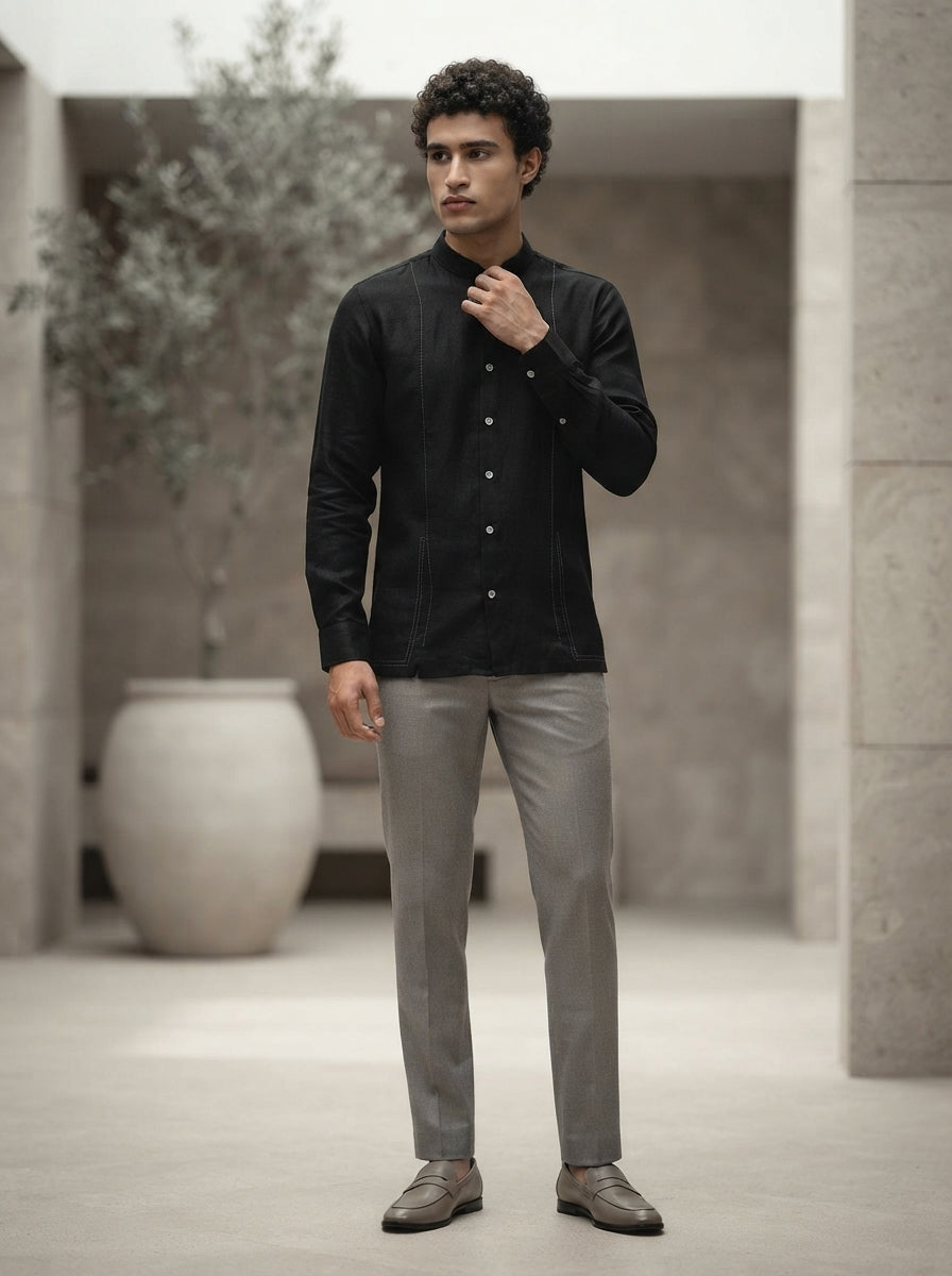 Black Baobab Bomber Shirt