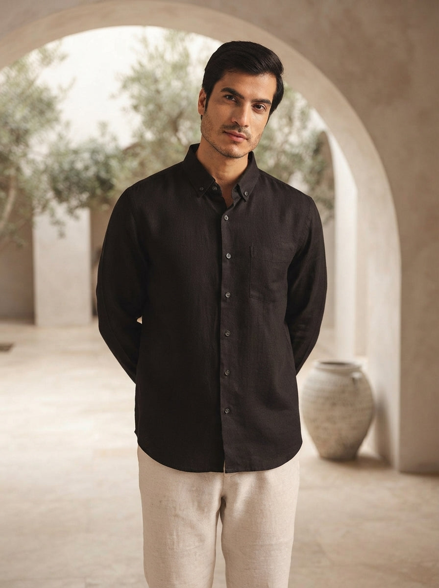 Black Classic Velocity Buttondown Shirt