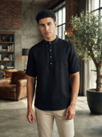 Black Half Sleeve Cypress Shirt