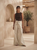 Oatmeal Tranquil Flared Pants