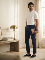 Navy Tailored Fit Workwear Slate Pants