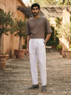White Relaxed Fit Siesta Pants