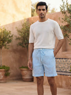 Light Blue Bonzai Relaxed Shorts