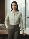 Mint Classic Sublime Pintuck Shirt