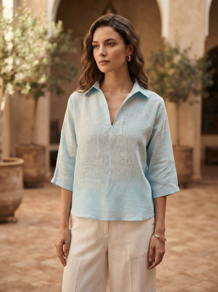 Light Blue Oversized Current Shirt
