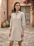 Khaki Horizon Sleeve Dress