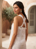 White Classic Elm Dungaree Top