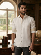 White Full Sleeve Breath Shirt