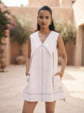 White Classic Poppy Sailor Dress