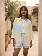 Pastel Oversized Aurora Colorblock Shirt
