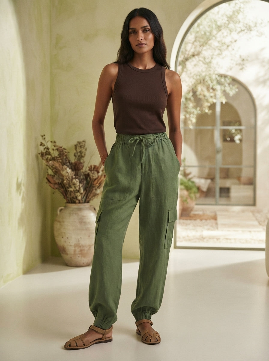 Olive Comfort Fit Savannah Cargo Pants