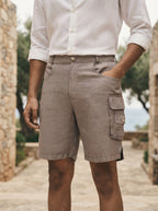 Khaki Relaxed Fit Onyx Cargo Shorts