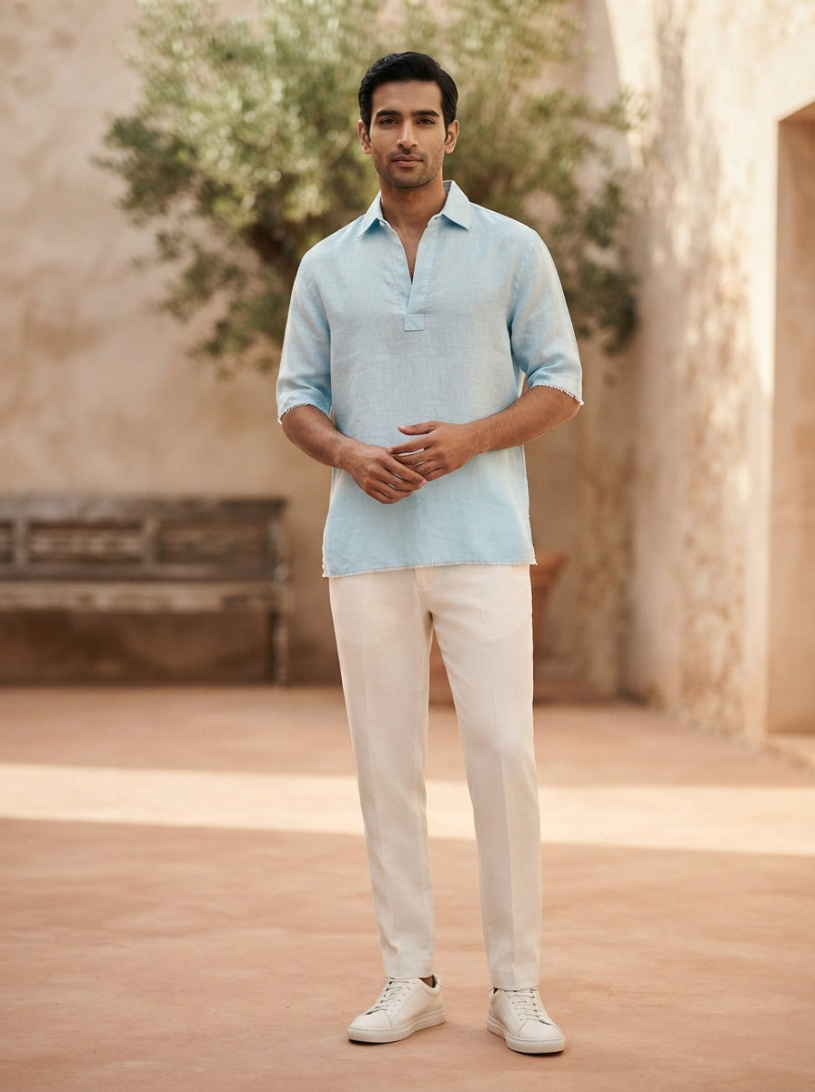 Light Blue Oversized Current Shirt