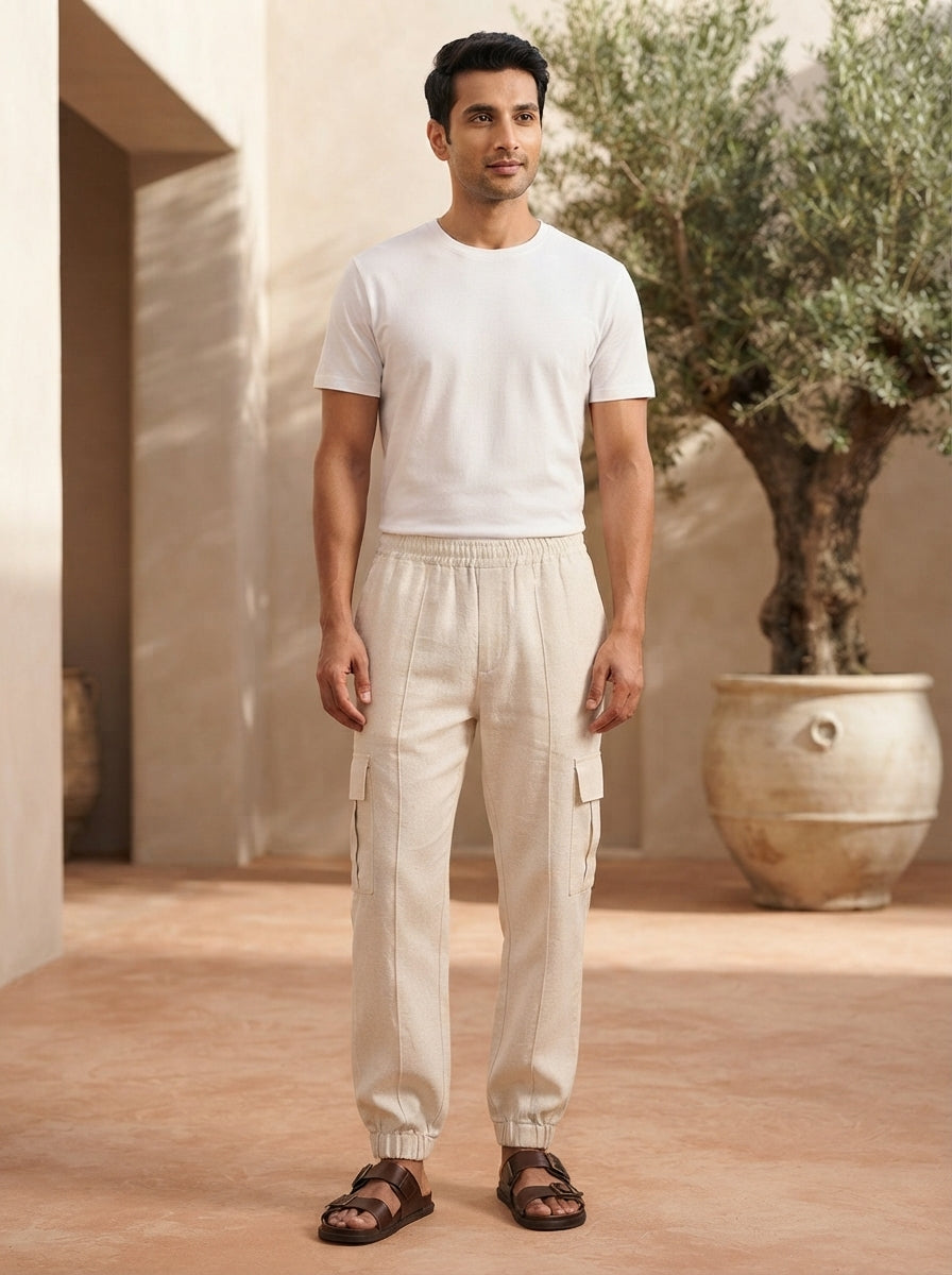 Khaki Juniper Cargo Joggers