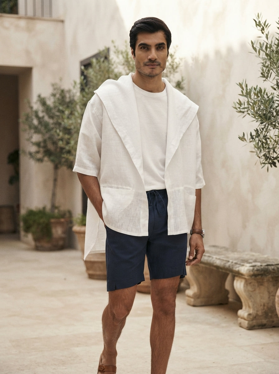 White Free Size Banyan Jacket