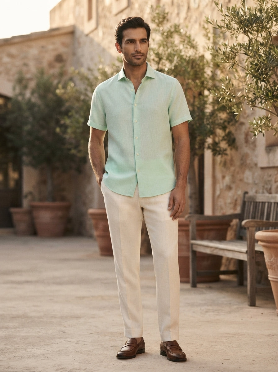 Mint Classic Vital Half Sleeve Shirt