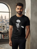 Imposter - Quirky Graphic T-Shirt Black Color