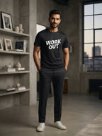 Work Out Black Dry-Fit T-Shirt