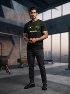 Make Muscles Not Excuses Black Dry-Fit T-Shirt