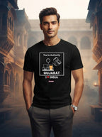 I love Gujarat - Styched in India Graphic T-Shirt Black Color