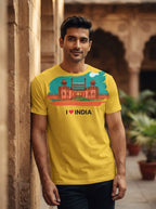 Red Fort - Styched in India Graphic T-Shirt White Color