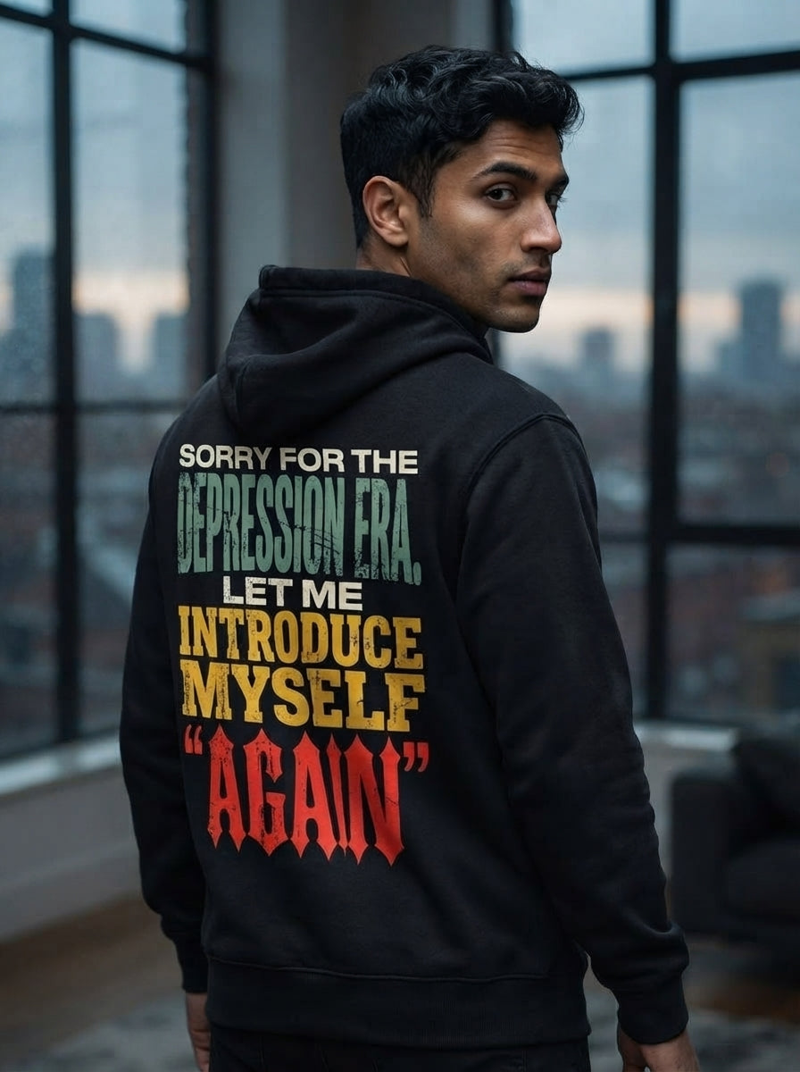 Depression Era Black Hoodie