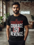 Comeback Courage Black Tee