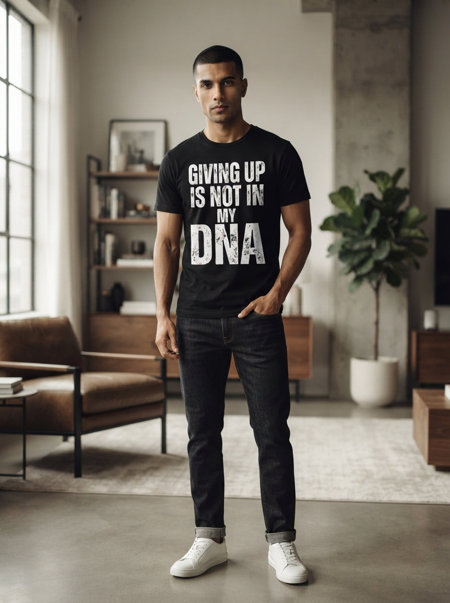 Giving Up Dna Black Tee