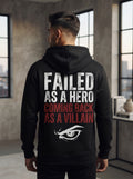 Failed Hero Black Zip Hoodie