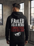 Failed Hero Black Zip Hoodie