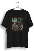 Future Ahead Graphic Printed Black Tshirt