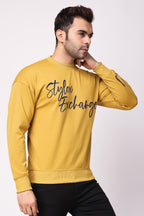 Stylox Regular Fit Round Neck Full Sleeve Printed Sweatshirt for Men's