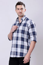 Stylox Regular Fit Full Sleeve Check Casual Shirt For Men's